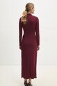 Odzież Answear.LAB sukienka sng.47.tos bordowy
