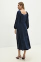 Îmbrăcăminte Answear Lab rochie de catifea r10338.FLK bleumarin