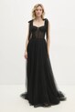 Answear Lab rochie maxi negru 6351.ILK