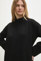 Вовняна сукня Answear.LAB чорний dr1.tos