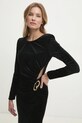Answear Lab rochie de catifea negru 57931.tos