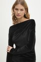 Платье из велюра Answear.LAB чёрный 92796.IKK