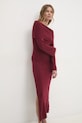 Answear.LAB sukienka tl183.fms bordowy WW25