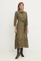 Answear Lab rochie din bumbac daly2024.flk verde WW25
