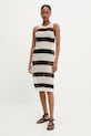 Plážové šaty Answear.LAB pásiky béžová LKD.364NOVELLA.ums