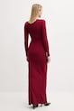 Odzież Answear.LAB sukienka rh1.TWK bordowy