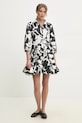 Answear Lab rochie din bumbac pekenia2024.306.FKK negru WW25