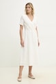 Answear Lab rochie din bumbac ps8867.FKK alb WW25