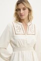 Answear Lab rochie din in bej PS9239.FKK