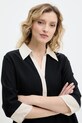 Answear.LAB sukienka lniana E25.09.FLK czarny