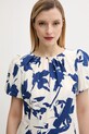 Answear Lab sukienka lniana granatowy W25.65.flk