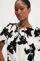 Answear Lab rochie din in negru W25.65.flk