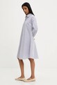 Answear Lab sukienka lniana W25.88.flk granatowy WW25