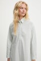 Answear.LAB sukienka lniana zielony W25.88.flk