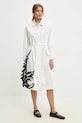 Answear Lab rochie din bumbac 8995.fos alb WW25