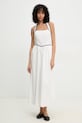 Answear Lab rochie din bumbac MA1177.hms alb WW25
