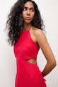 Answear.LAB šaty s ľanom červená ps9153s.fos