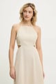 Answear Lab rochie din amestec de in bej ps9153s.fos