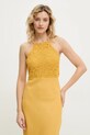Answear Lab rochie din in galben ps9127.fos
