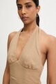 Answear Lab rochie din in maro ps9093s.fos
