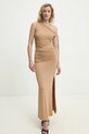 Answear Lab rochie maxi bej 23328.fos