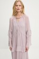 Answear.LAB sukienka z jedwabiem fioletowy D10593.IKK