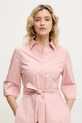 Answear Lab rochie din bumbac roz PK2716.ios