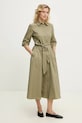 Answear Lab rochie din bumbac PK2716.ios verde WW25