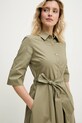 Answear Lab rochie din bumbac verde PK2716.ios