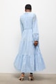 Odzież Answear.LAB sukienka bawełniana 81045.1.fjk niebieski