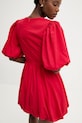 Answear.LAB sukienka bombka 15662-1.flk czerwony