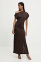 Odzież Answear.LAB sukienka 2610.hak brązowy