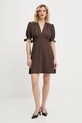 Šaty Answear.LAB 3985.IOS hnědá WW25