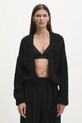 Answear Lab cardigan de lana negru 92707.ios
