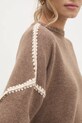 Свитер с шерстью Answear.LAB 9325.ILK коричневый
