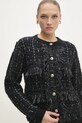 Кардиган с примесью шерсти Answear.LAB чёрный 1472.ilk
