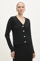 Answear Lab cardigan grosime medie negru 21123.ilk