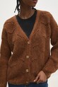 Answear.LAB kardigan z wełną 7261.fms brązowy
