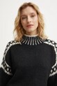 Answear Lab pulover de lana negru iy24731.fos