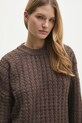 Свитер с примесью шерсти Answear.LAB коричневый 204..TOS