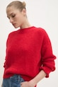 Answear.LAB sweter z domieszką wełny LU61002.FLK czerwony