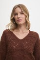Answear.LAB sweter z wełną brązowy mj85232.fos