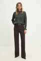 Answear Lab pulover din amestec de lana lu61002.fos verde WW25
