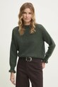 Pulover s dodatkom vune Answear.LAB zelena lu61002.fos