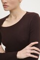 Светр з вовною Answear.LAB 7703.fos коричневий