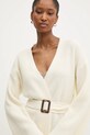 Answear Lab cardigan din lana bej 8208.ios