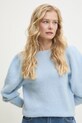 Answear.LAB sweter wełniany niebieski 8901.flk
