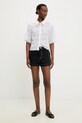Answear Lab pantaloni scurti jeans LC240317.hos negru WW25