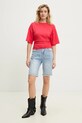 Answear Lab pantaloni scurti jeans KS2113.ms albastru WW25