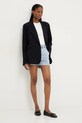 Answear Lab pantaloni scurti jeans rd2969.FLK albastru WW25